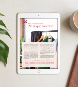 Acumular ropa y más ropa en tu armario tan sólo tiene varias consecuencias: la falta de espacio, el desorden, la dificultad para encontrar prendas que combinen a la hora de vestirte… ¿El resultado de todo esto?  desencantarte de tu propio armario,  ponerte las mismas combinaciones día tras día,  sentirte poco a gusto contigo,  insegura de ti misma Y el efecto de no ser feliz con lo que refleja tu armario. Desintoxica tu armario para añadir luz y ligereza, desprenderte de lo innecesario, pon en primer plano lo que mejor te sienta y más feliz te hace. “SÉ LA PROTAGONISTA DE TÚ ARMARIO Y RE-ENAMÓRATE DE NUEVO DE ÉL” Con mi guía libera espacio, pon orden, aligera y siéntete de una vez por todas bien contigo. Que tu armario refleje tu auténtica yo. 